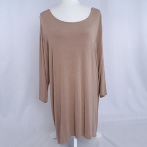 Logo Layers Scoopneck Tunic Top
